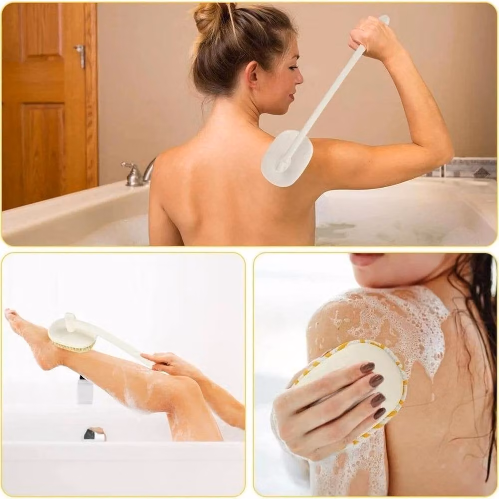 EONLION White Back Scrubber Body Brush with Extra Long Handle – 2