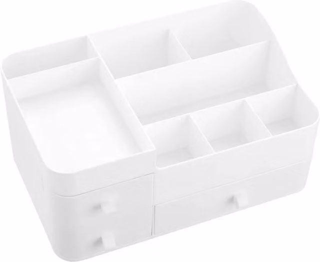 Kelvenix Large Make-Up Holder Tidy Storage Box in White – 1