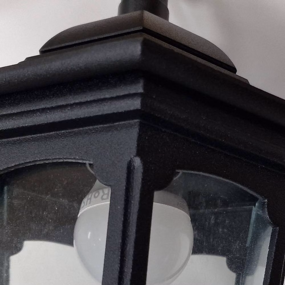 Netlighting Parish Mini Outdoor Pendant Ceiling Light in Black with Transparent Glass, IP44 Rated – 4