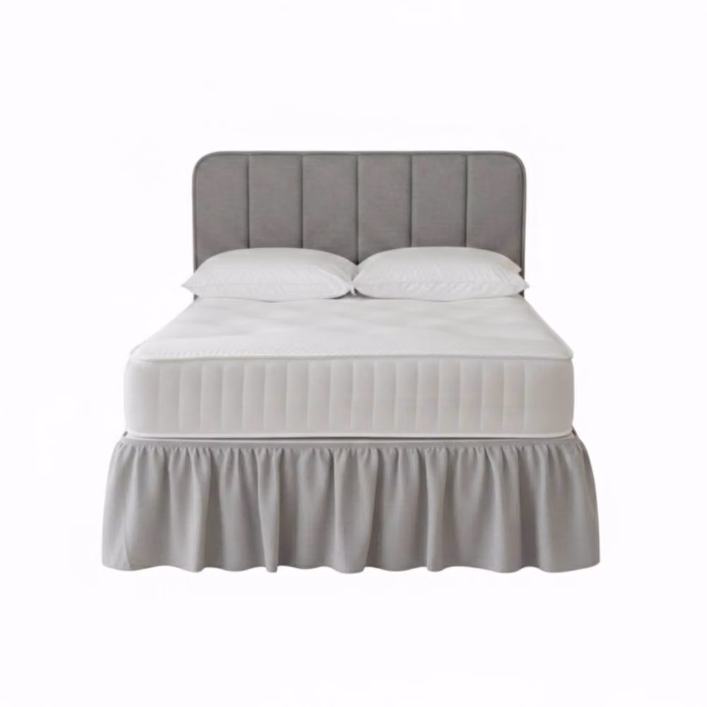 Snug City Double Polycotton Divan Bed Base Valance Sheet in Silver Grey – 2