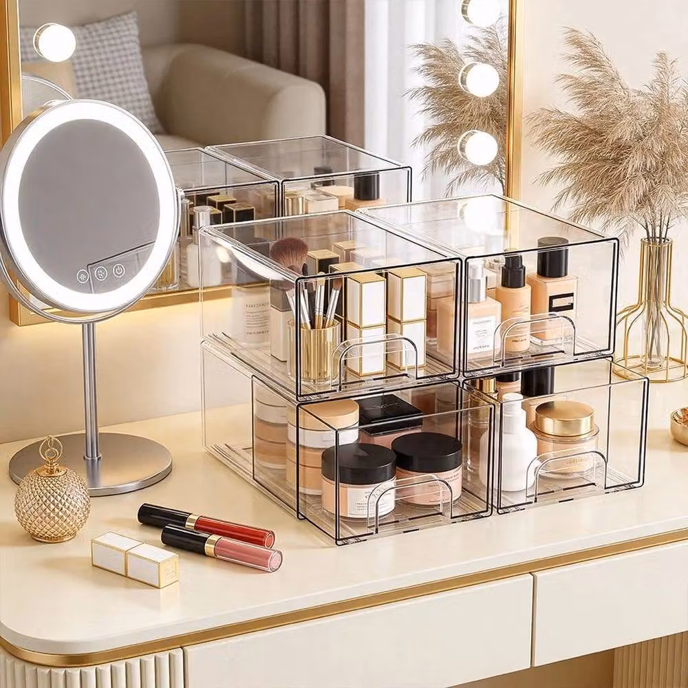Kelvenix 4pcs Stackable Clear Acrylic Storage Boxes – 2