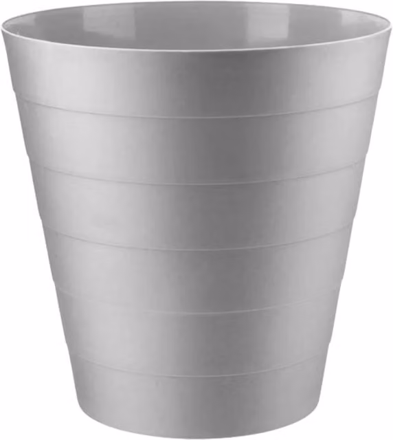 MantraRaj 6 Litre Round Plastic Waste Paper Bin, Grey