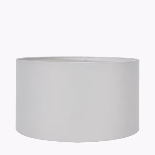 Pacific Lifestyle Ruma White Cylinder Fabric Lampshade for Table and Floor Lamps, Diameter: 35 cm – 2