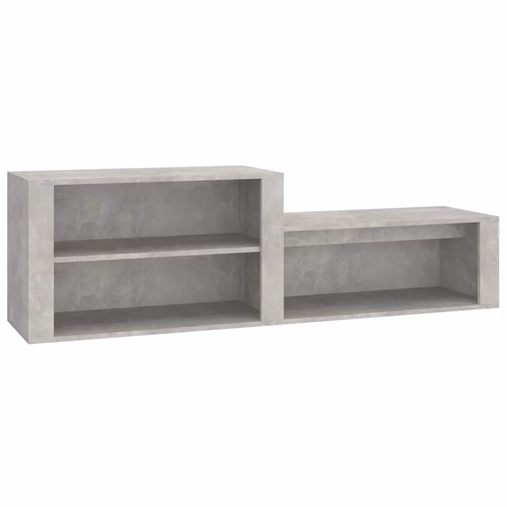 Berkfield Home Modern Grey Shoe Cabinet with Integrated Seat, W/D/H: 150 x 35 x 45 cm – 2