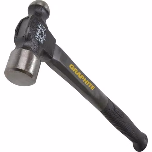 Stanley Ball Pein Hammer with Fibreglass Handle in Black and Grey, 680g