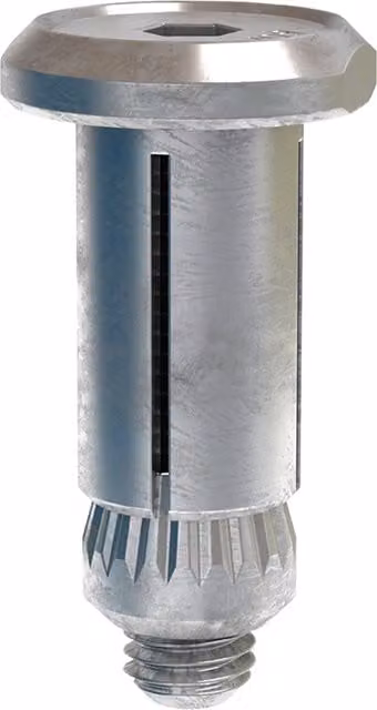Lindapter Hollo-Bolt M10 Countersunk BZP Grey LHBCSK10 000
