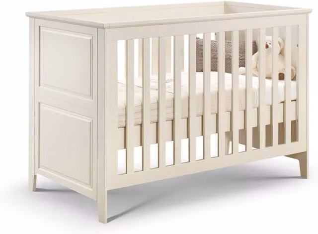 Julian Bowen Cameo Classic Cotbed with Drop Side in Matt White