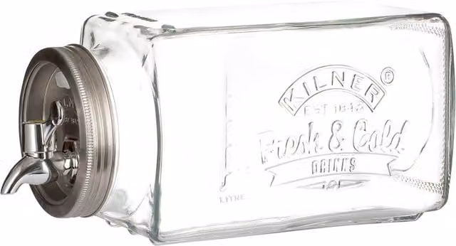 Kilner 3L Transparent Fridge Drinks Dispenser