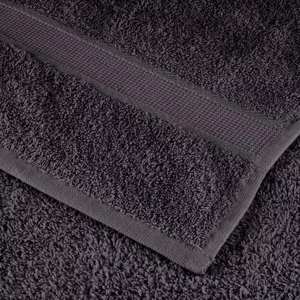 Berkfield Home SOLUND 6 Piece Premium Cotton Terry Towel Set in Anthracite, 600 gsm – 5