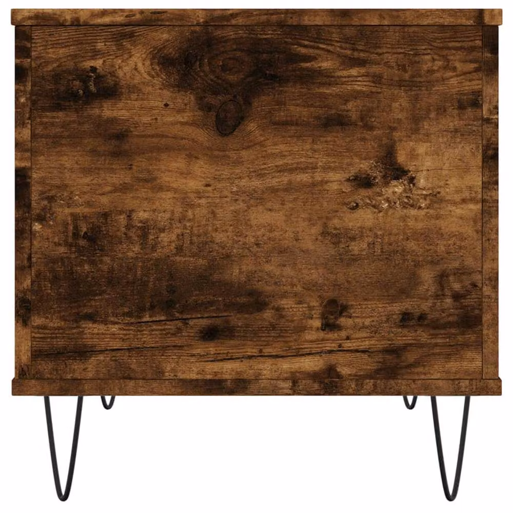 Berkfield Home Modern Rectangular Coffee Table in Smoked Oak Brown with Lift Mechanism, W: 60 cm, D: 44.5 cm, H: 45 cm – 5