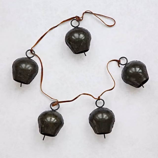 Paper High Black Iron Cow Bell Hanging Decoration – 1