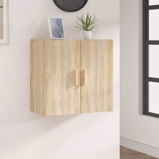 Berkfield Home Sonoma Oak Wall Cabinet in Brown, W/D/H: 60 x 30 x 60 cm – 1