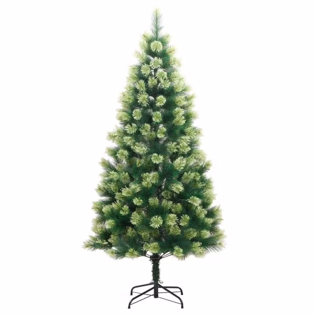 Berkfield Home Beautiful Green Artificial Hinged Christmas Tree with Stand, Height: 210 cm – 3