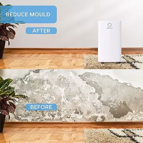 MONHOUSE 12L/Day Digital Dehumidifier with Wifi App Control, Sleep Mode and 24-Hour Timer, White – 3