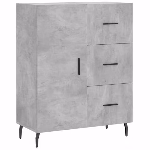 vidaXL Modern Sideboard in Grey, W/D/H: 69.5 x 34 x 90 cm – 1