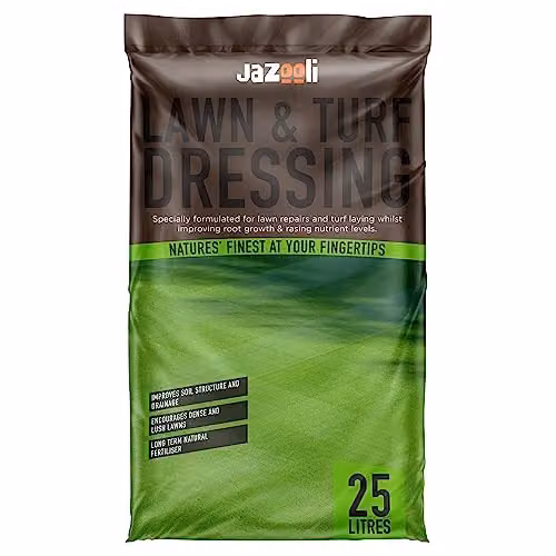 Jazooli Sandy Loam Top Soil Dressing, 25 l Organic Lawn Sand and Garden Soil Improver, Brown – 1