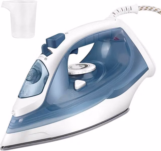 Havendro Electric Steam Iron with Non-Stick Soleplate and Vertical Steam in White and Multicolour – 1