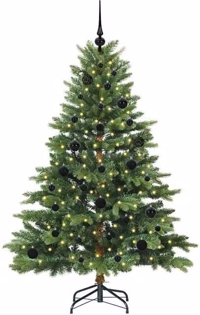 Berkfield Home Beautiful Green Artificial Christmas Tree with 150 LEDs, Height: 150 cm – 1