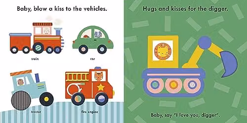 Ladybird Baby Touch Hugs and Kisses Multicolour Cardboard Touch and Feel Board Book – 2