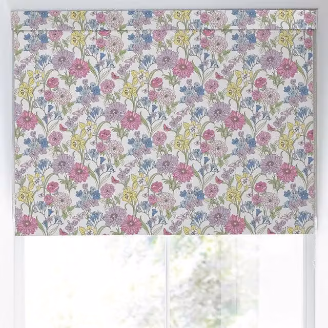Laura Ashley Gilly Multi-Colour Floral Blackout Made to Measure Roller Blind