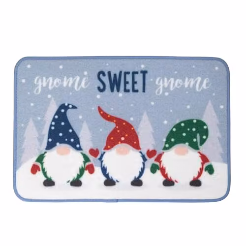 Samuel ALEXANDER Gnome Sweet Gnome Christmas Fabric Doormat, Multicolour, W: 60 cm, D: 40 cm – 5