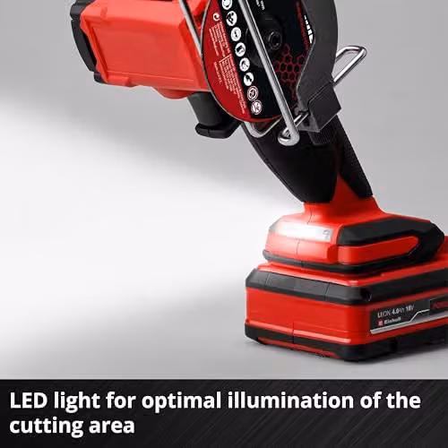 Einhell Professional 18V Power X-Change Cordless Cut-Off Grinder, 76mm, Red – 3