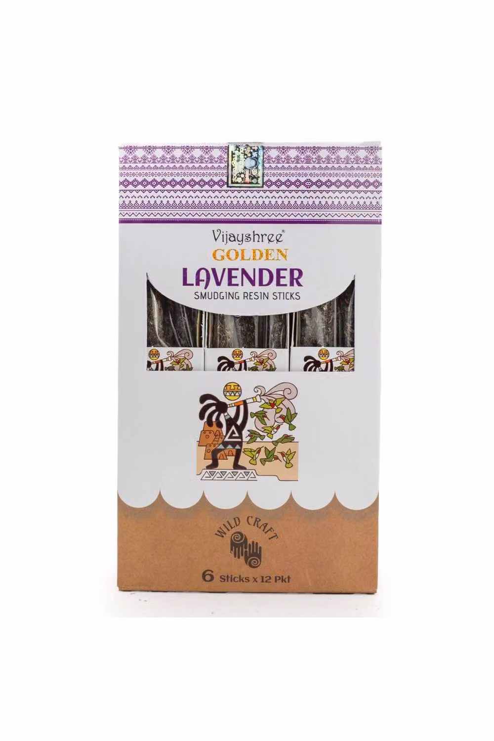 KDMD Golden Lavender Smudging Resin Incense Sticks, Purple Floral, 30g – 2