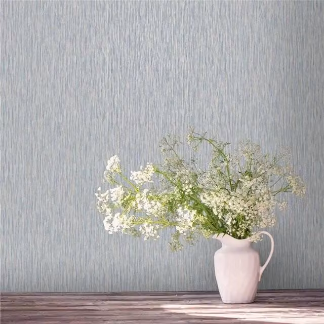 Havendro Blue Striped Abstract Smooth Texture Paper Wallpaper Roll