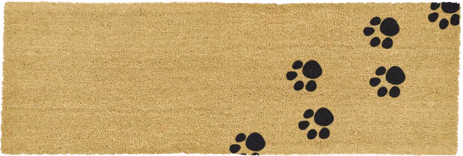 Artsy Mats Paw Prints Patio Doormat in Beige, W/D/H: 120 x 40 x 1 cm – 4