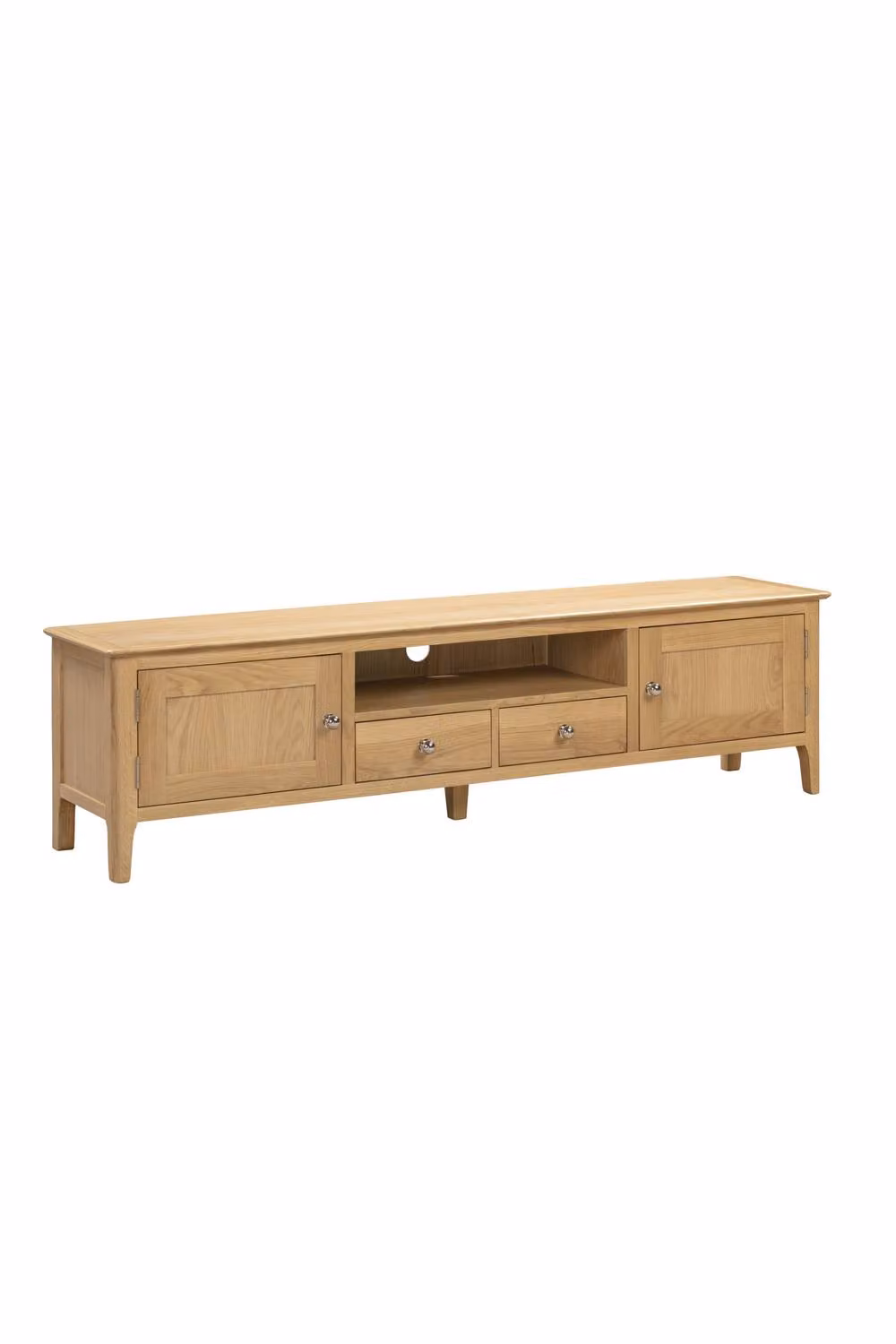 Julian Bowen Cotswold Oak 2 Door 2 Drawer TV Cabinet in Brown – 2