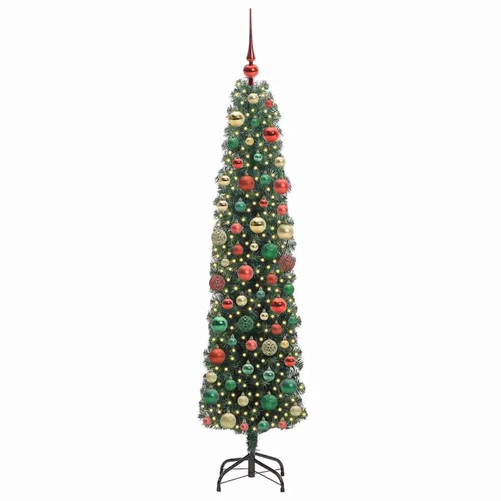 Berkfield Home Artificial Christmas Tree with 300 LEDs in Green, Height: 180 cm – 3