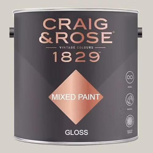 Craig & Rose 1829 Quick Drying Water Based Gloss Paint Stop, Multicolour, 2.5 l