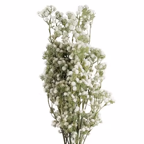Leaf Design White Gypsophila Artificial Flowers, Height: 85 cm