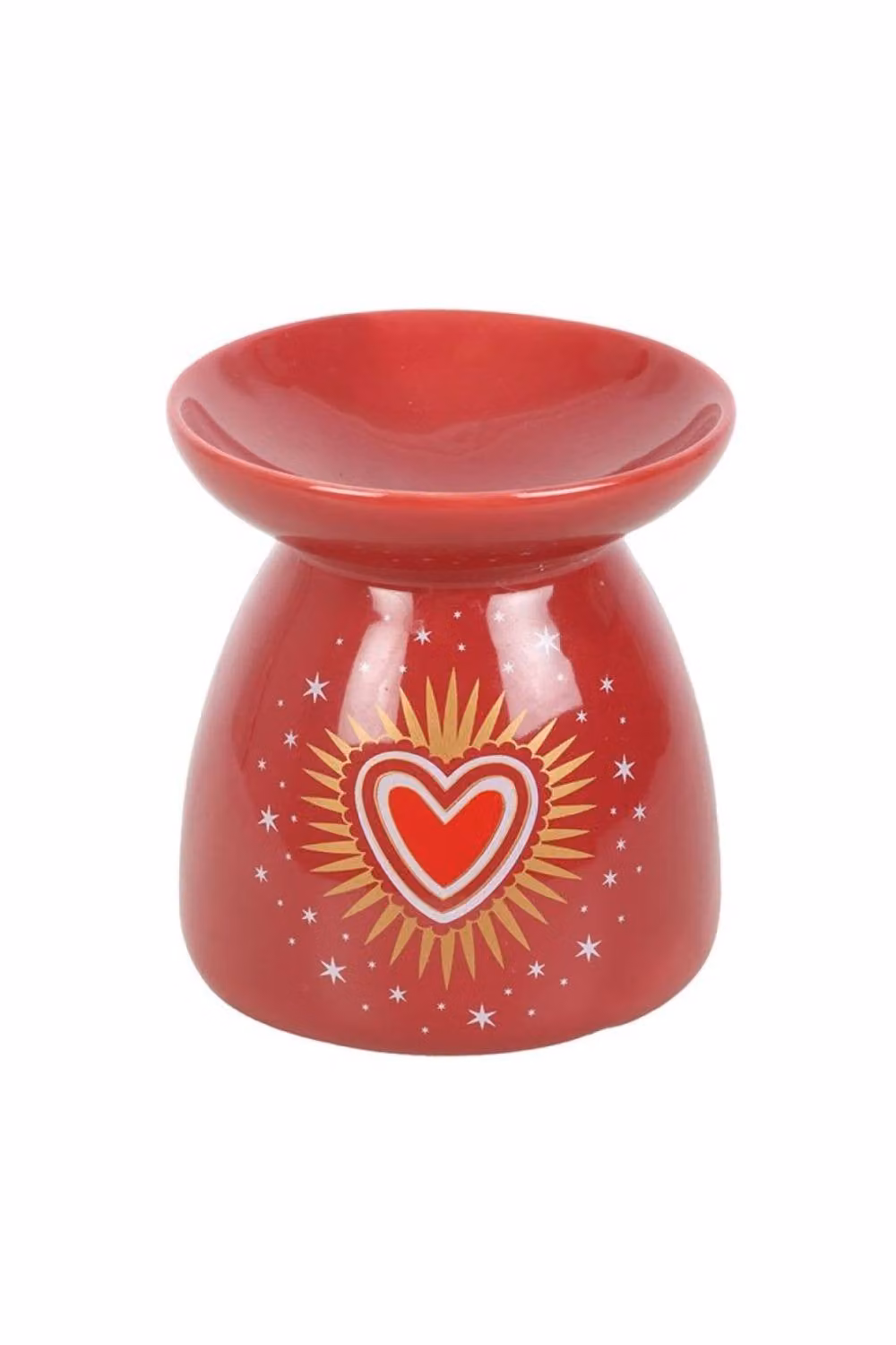 KDMD Sacred Heart Ceramic Tealight Oil Burner in Red – 2