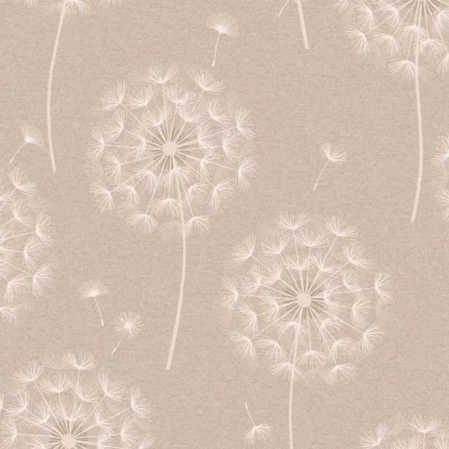 Holden Décor Allora Dandelions Heavyweight Textured Vinyl Wallpaper in Beige