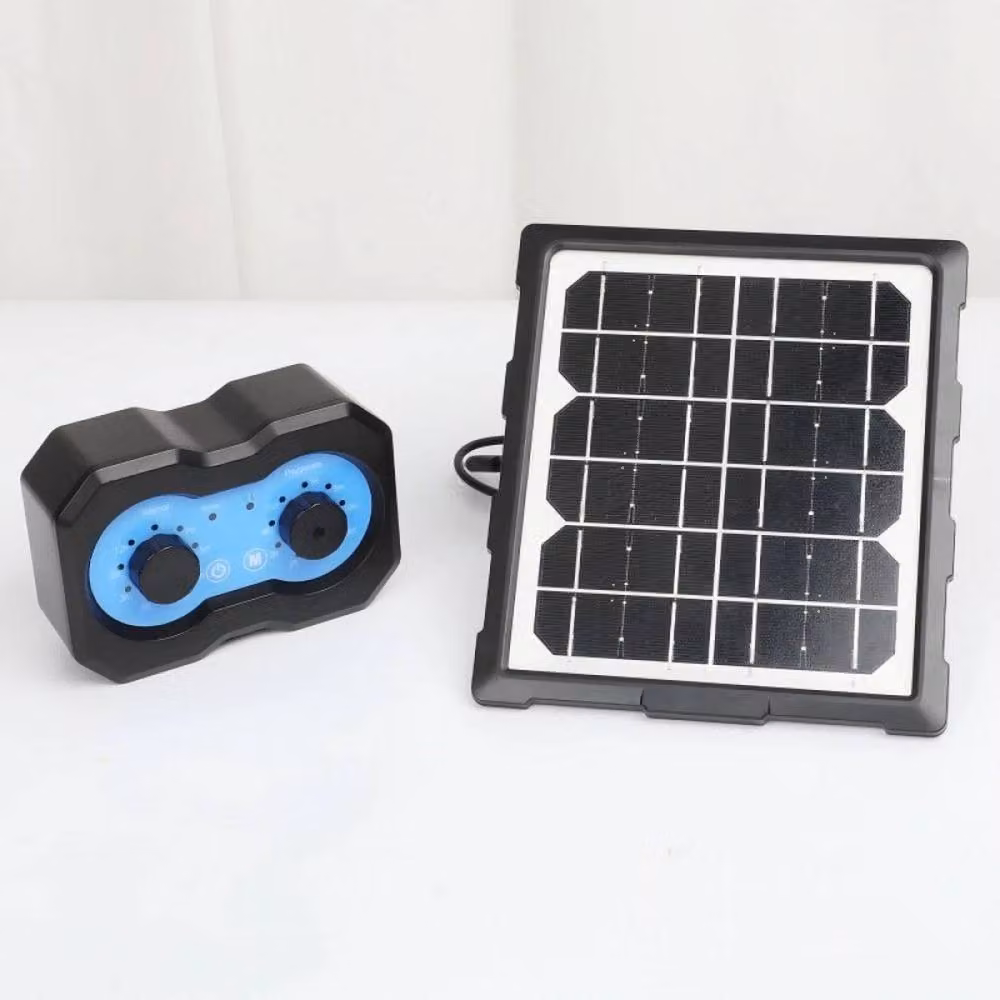 FLAVORA 3W Solar Air Pond Pump with Timer and Airstones, Black – 2