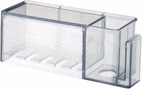 Kelvenix Grey Wall Mounted Plastic Toothbrush and Toothpaste Holder – 1