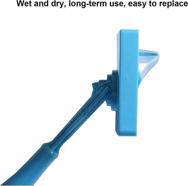 Nordara Blue Microfibre Skirting Mop with Telescopic Handle and Refillable Head