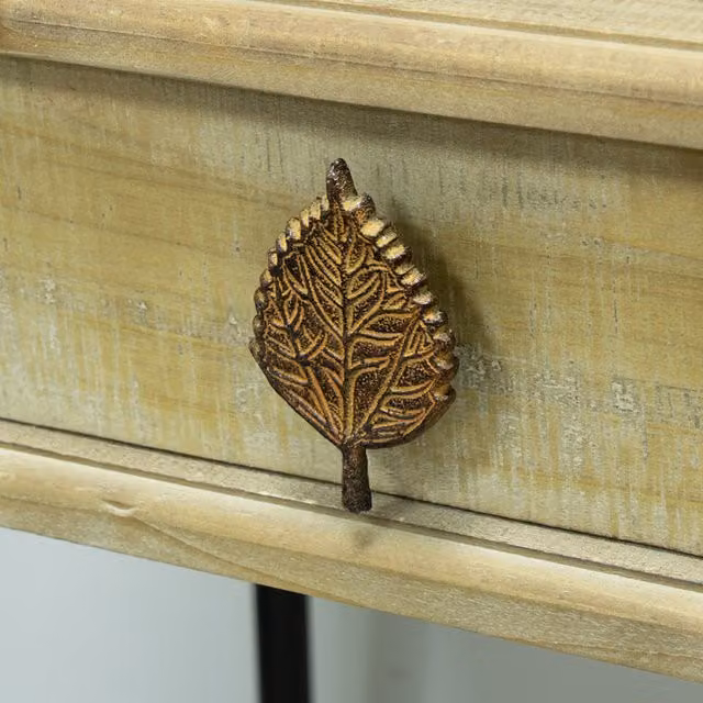 Melody Maison Metal Leaf Drawer Knob in Brown and Bronze