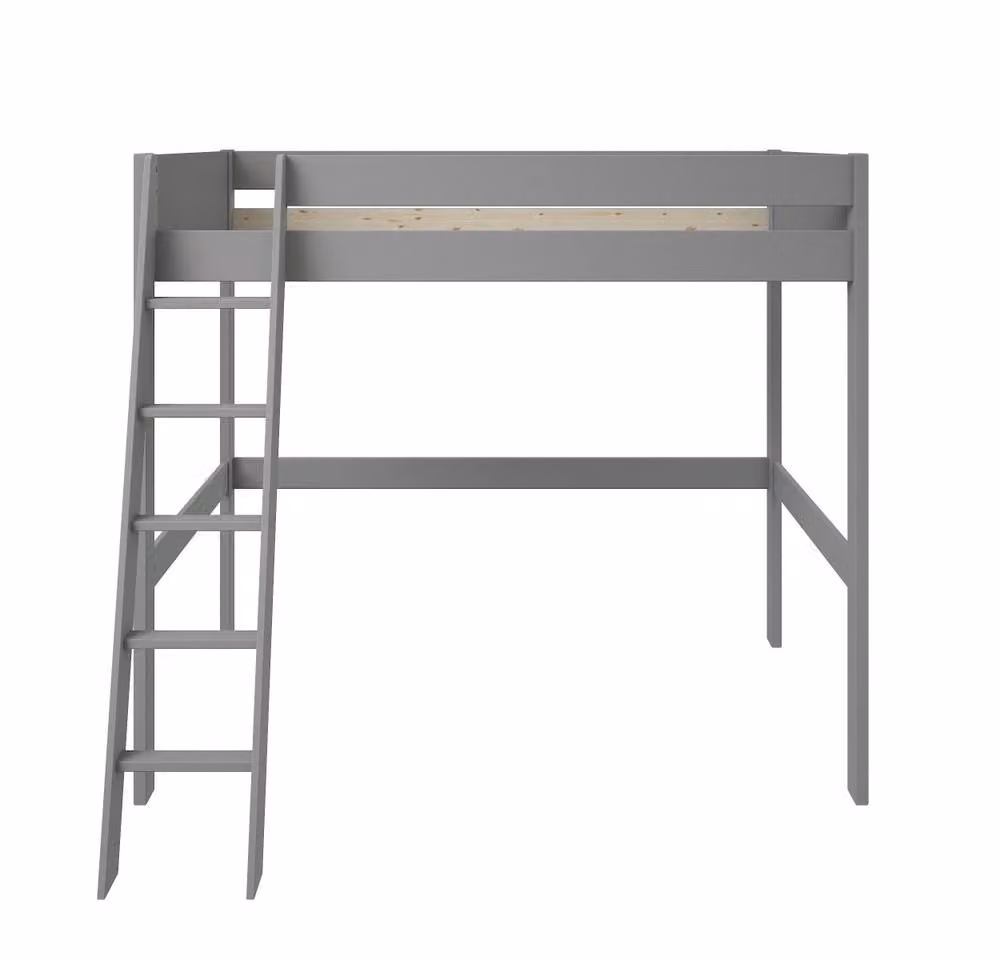 Noomi Tera Solid Wood Small Double High Sleeper Bed in Grey, W/D/H: 120 x 200 x 176.2 cm – 4