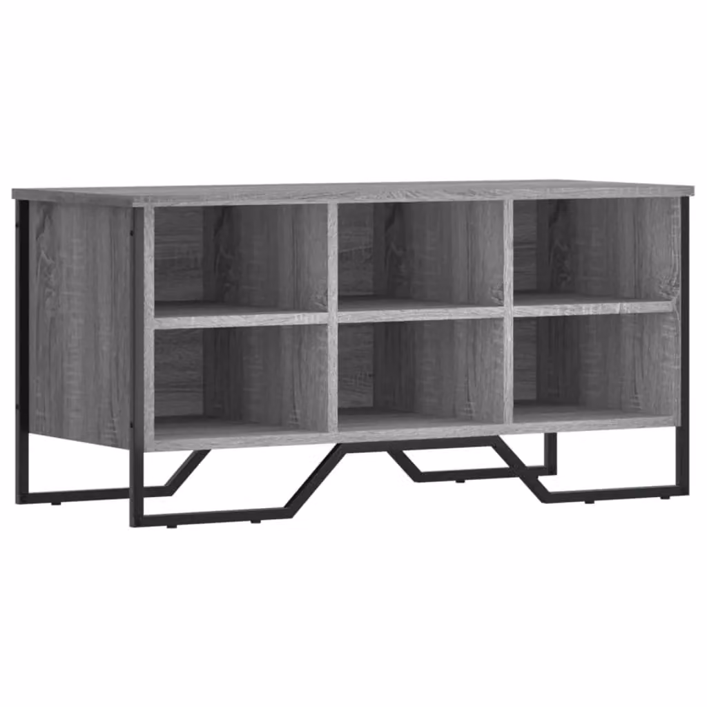 Berkfield Home Grey Sonoma Shoe Cabinet, W: 90 cm, D: 38 cm, H: 45.5 cm – 2