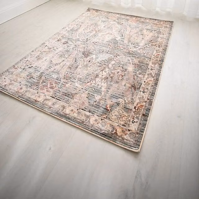 The Rug Shop UK Light Blue Abstract Machine Woven Area Rug, W/D: 200 x 290 cm