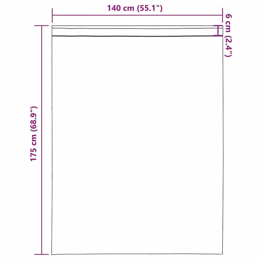 Berkfield Home Light Brown Transparent Voile Fabric Curtains with Rod Pockets, 2 Pack, W: 140 cm, H: 175 cm – 4