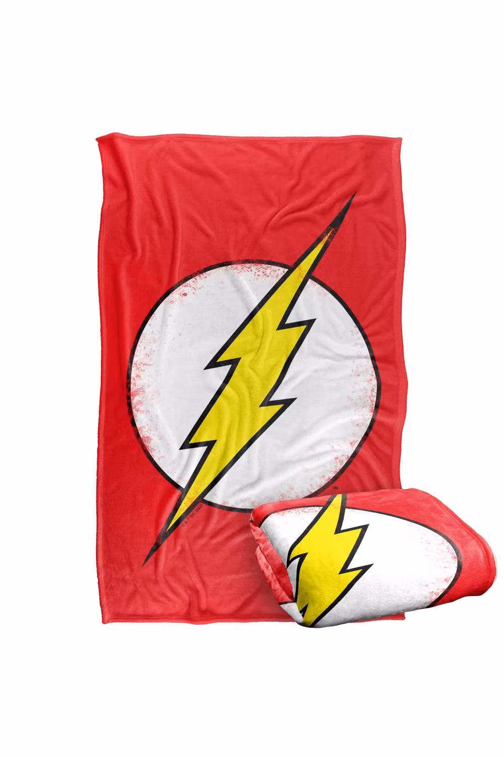 LOGOVISION The Flash Distressed Silky Touch Super Soft Fleece Throw Blanket, Multicolour, W: 152.4 cm x L: 152.4 cm – 7