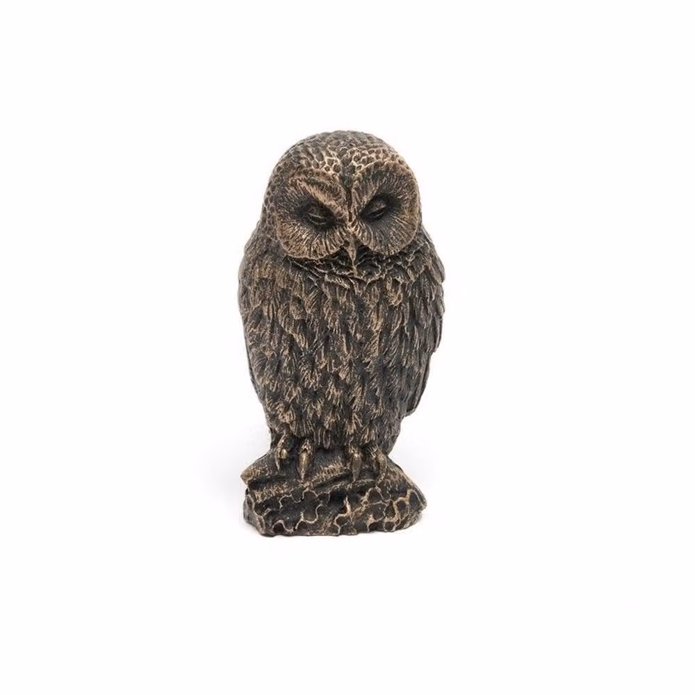 Jardinopia Tawny Owl Plant Pot Feet, Set of 3, Bronze, W/D/H: 4.5 x 8.0 x 9.5 cm – 4
