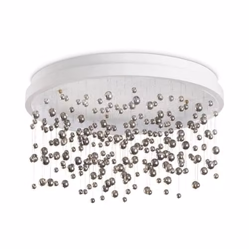 Netlighting Armony Semi Flush Ceiling Light in White with 4900Lm and 3000K Warm White Light – 1