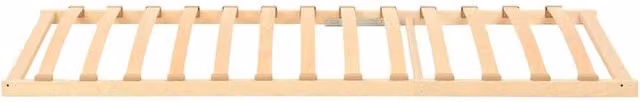 Berkfield Home Slatted Bed Base with 13 Wood Slats, Beige, W: 100 cm, L: 190 cm