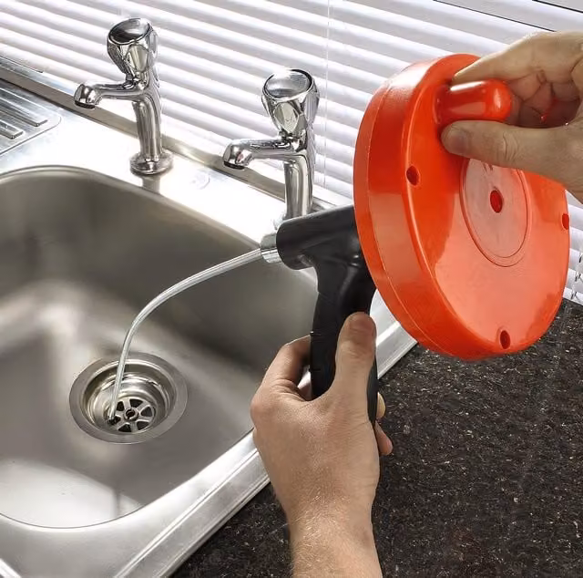 mysmartbuy Drain and Pipe Cleaner Tool with 4m Flexible Carbon Steel Cable for Clearing Blockages in Toilets, Baths, Showers, Sinks and Drains