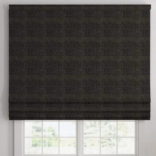 ANTE DECOR Eden Made To Measure Blackout Roman Blind in Black