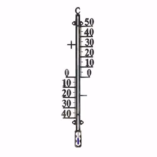 Outside-In Black Metal 16in Thermometer (Diameter: 40.64 cm) – 3